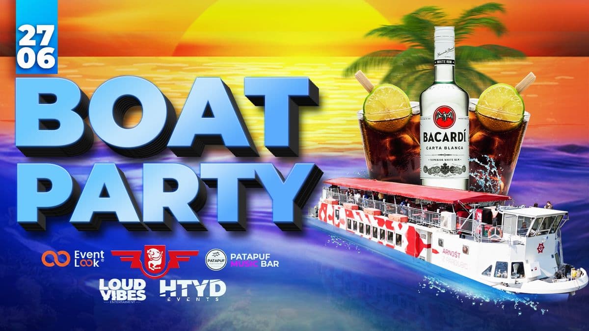 BOAT PARTY -  POPRVÉ V PARDUBICÍCH