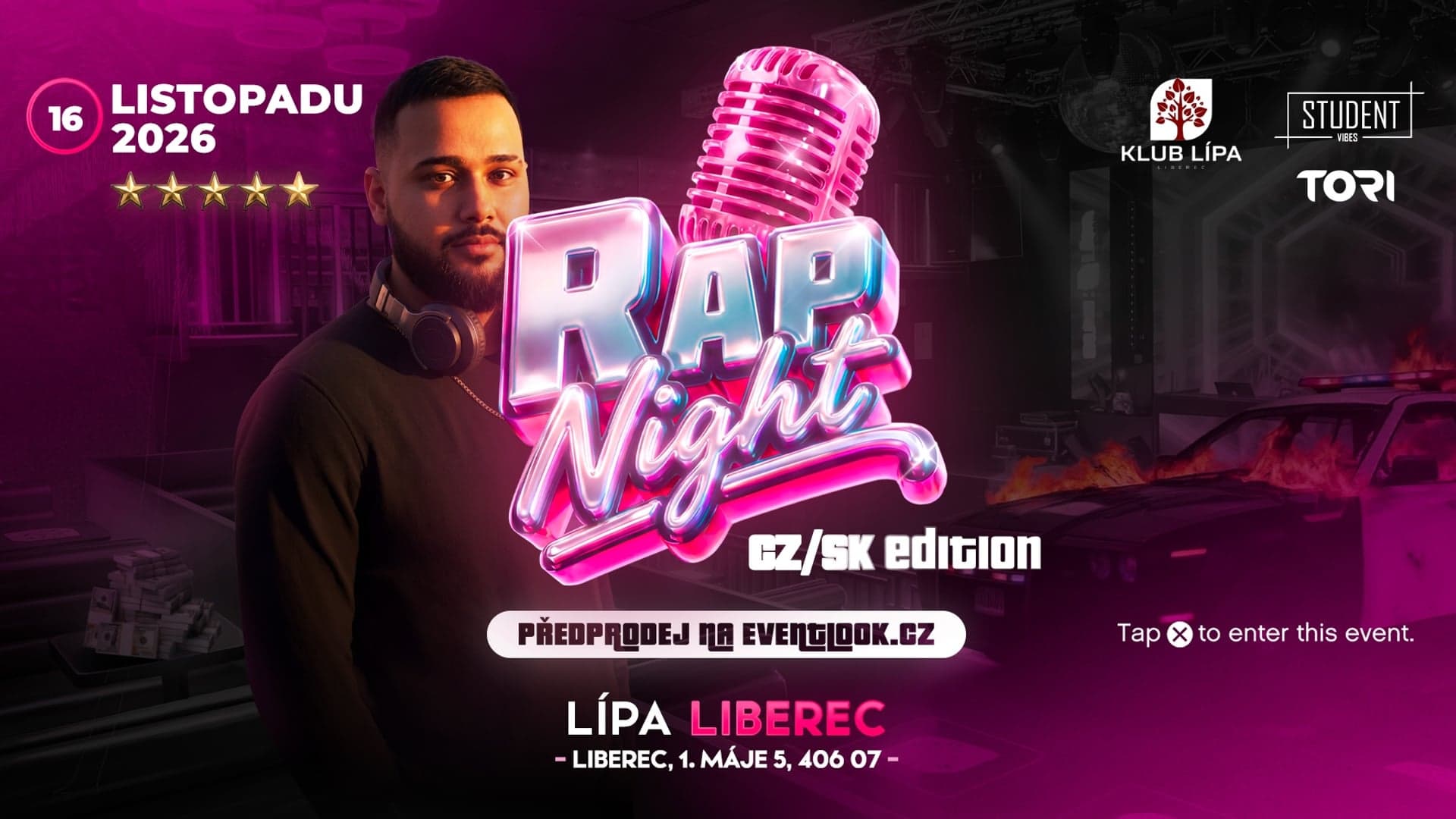 RAP NIGHT - LIBEREC