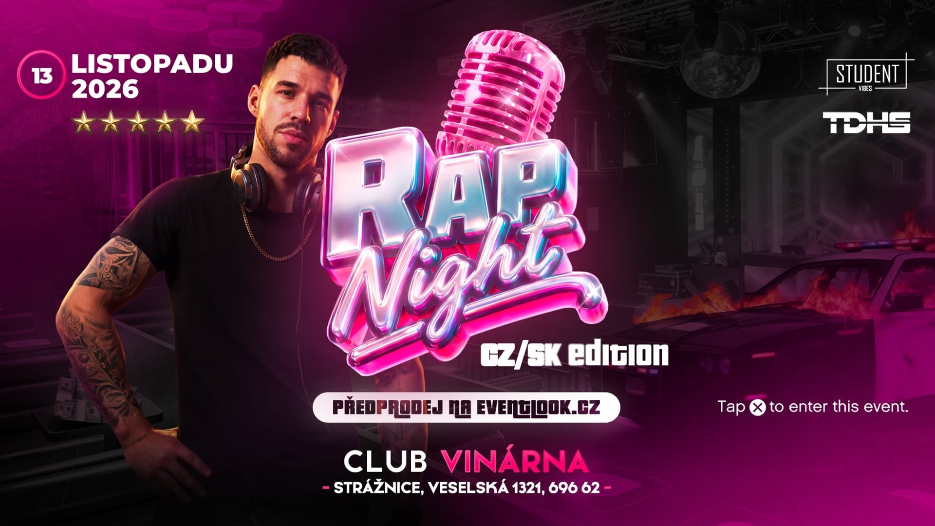 RAP NIGHT - STRÁŽNICE